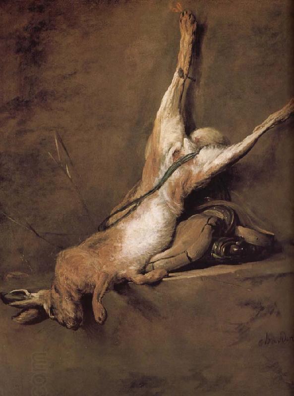 Jean Baptiste Simeon Chardin Tinderbox hare and hunting with China oil painting art